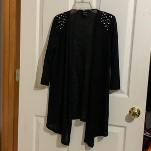 Black Cardigan with Rhinestones